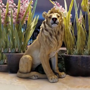 Wholesale Fiberglass Lion Sculpture Indoor Statue