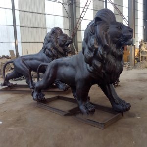 Factory Price Bronze Lion Statue House Entrance