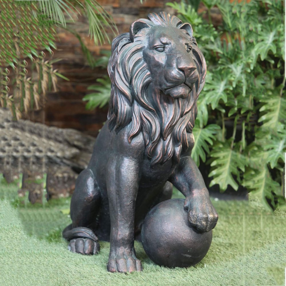 Factory Customization Bronze Lion Entrance Statue - Image 3