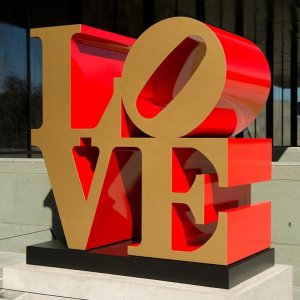 Customized Size Stainless Steel Love Statue For Sale