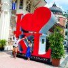Stainless Steel Red Love Sculpture For Sale - Image 4