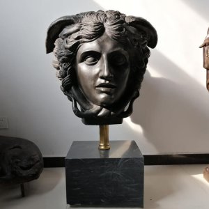 Bronze Medusa Bust Sculpture For Sale