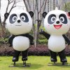 Fiberglass Panda Garden Ornament Statue For Garden - Image 4