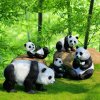 Fiberglass Panda Garden Ornament Statue For Garden - Image 3
