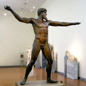 Bronze Greek God Statue Poseidon Sculpture For Sale