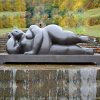 Bronze Botero Reclining Fat Lady Sculpture For Sale - Image 2