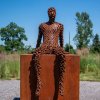 Famous Rusting Corten Steel Sculpture For Sale - Image 4