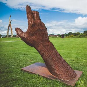 Famous Rusting Corten Steel Sculpture For Sale