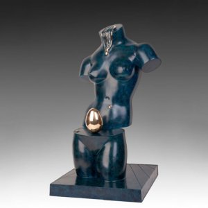 Bronze Salvador Dali Egg Sculpture For Sale