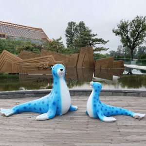 Factory Direct Supply Fiberglass Sea Lion Statue
