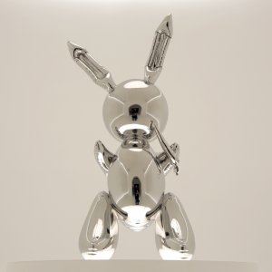 Stainless Steel Rabbit Sculpture For Sale