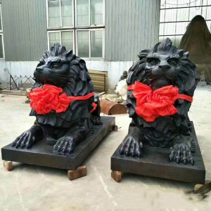 Factory Customization Bronze Lion Entrance Statue