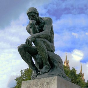 Rodin Bronze The Thinker Sculpture For Sale
