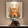 Fiberglass Tiger Head Sculpture For Sale - Image 2