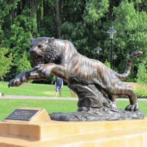 Large Brass Tiger Statue For Sale
