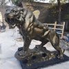 Outdoor Bronze Vintage Tiger Statue For Sale - Image 4