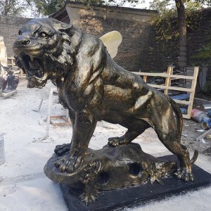 Bronze Big Metal Tiger Statue For Sale