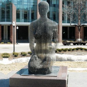Custom Stainless Steel Vanishing Sculpture For Sale