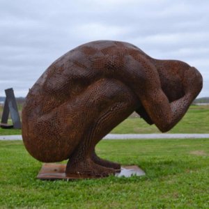 Famous Figure Weathering Steel Sculpture For Sale