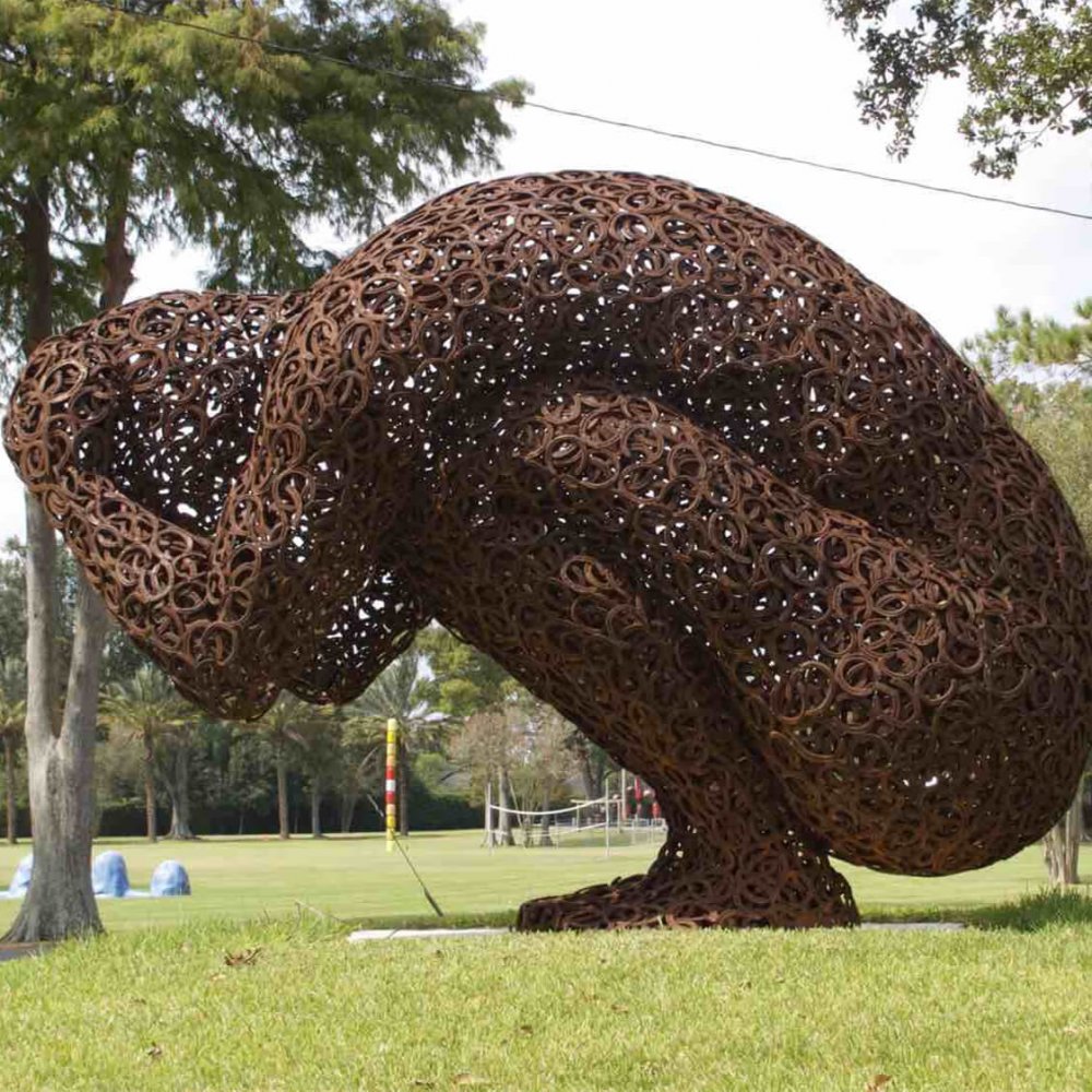 Famous Figure Weathering Steel Sculpture For Sale - Image 3