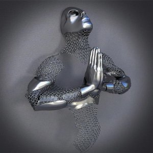3d Wall Stainless Steel Human Sculpture For Sale