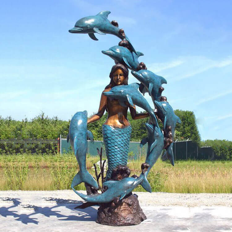 Art Mermaid Stainless Steel Wire Sculpture- YouFine Sculpture