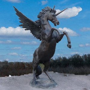 Bronze Unicorn Statue For Sale