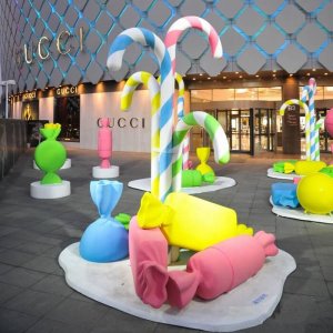 Fiberglass Candy Sculpture Lollipop Art Sculpture For Sale