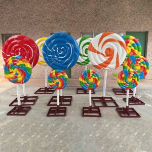 Fiberglass Props Candy Sculpture For Sale