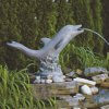 Garden Single Dolphin Bronze Fountain Statue For Sale - Image 4