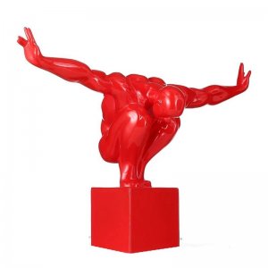 Fiberglass David Diving Statue Diver Art Sculpture For Sale
