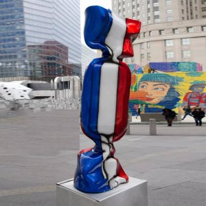 France National Flag Fiberglass Candy Sculpture For Sale