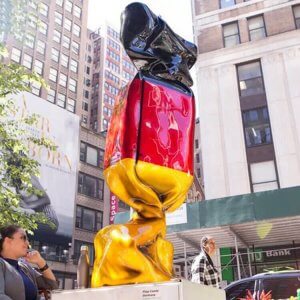 Fiberglass German Flag Candy Sculpture For Sale