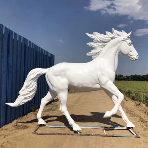 Fiberglass Running Horse Sculpture For Sale