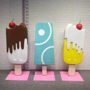 Fiberglass Melting Popsicle Sculpture For Sale