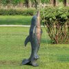 Garden Bronze Dolphin Fountain Statue For Sale - Image 2