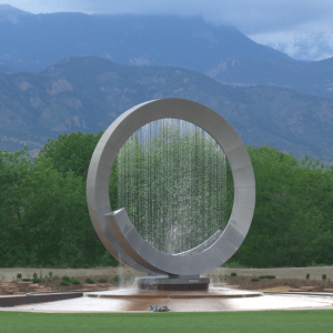 Stainless Steel Rotary Water Features Fountain Sculpture Supplier 