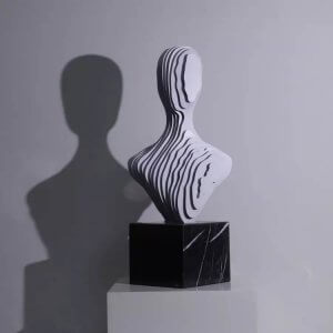 Stainless Steel Figure Head Disappearing Statue For Sale