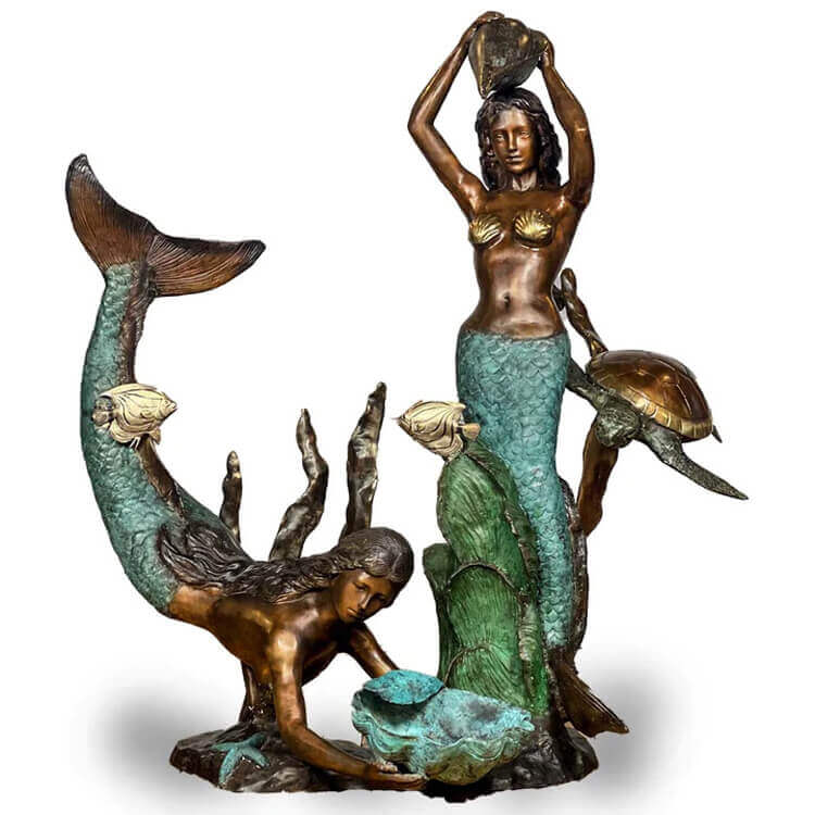 Art Mermaid Stainless Steel Wire Sculpture- YouFine Sculpture