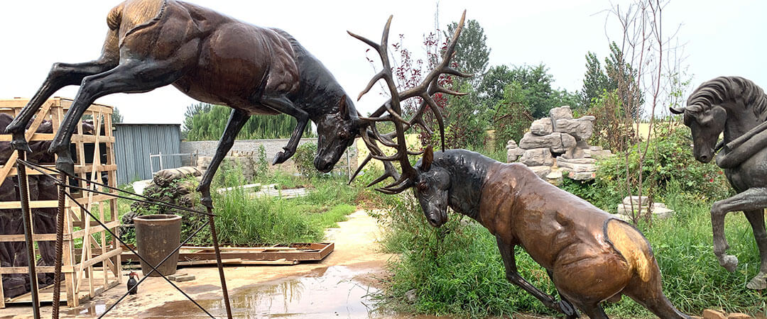 bronze-deer-sculpture 1
