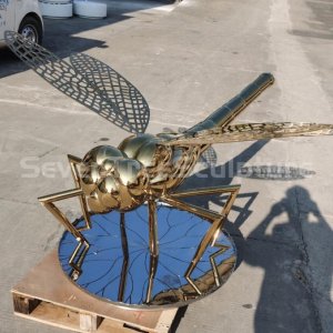 Stainless Steel Dragonfly Statues For Sale
