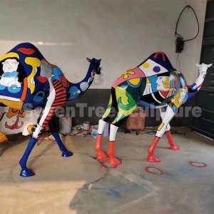 Fiberglass Llife Size Camel Statue For Sale
