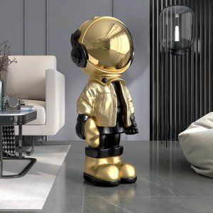 Home Decoration Fiberglass Spaceman Sculpture For Sale