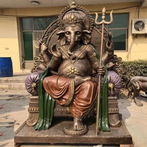 Bronze Ganesha Statue Murti Of Ganpati For Sale