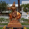 Temple Bronze Lord Shiva Shakti Statue For Sale - Image 4