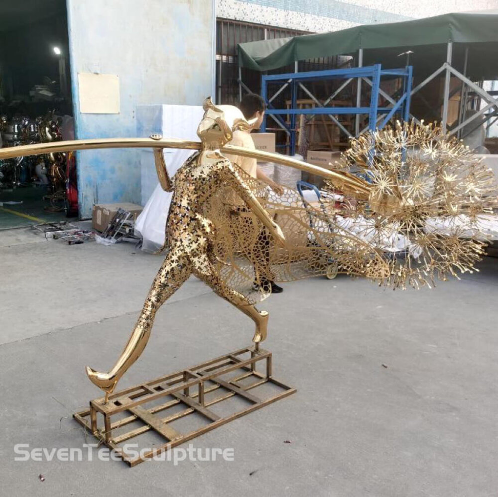Metal Wire Fairy Sculptures