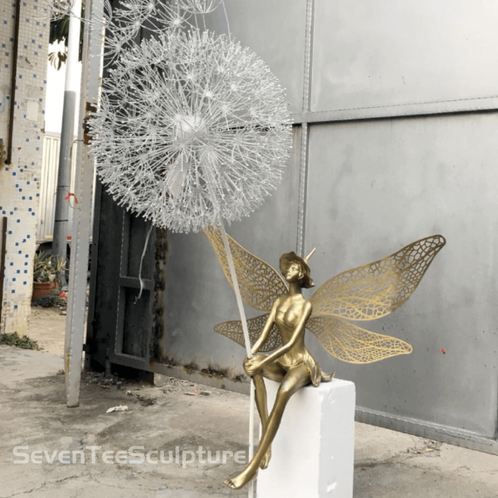 Fairy Dandelion Sculpture - Image 3