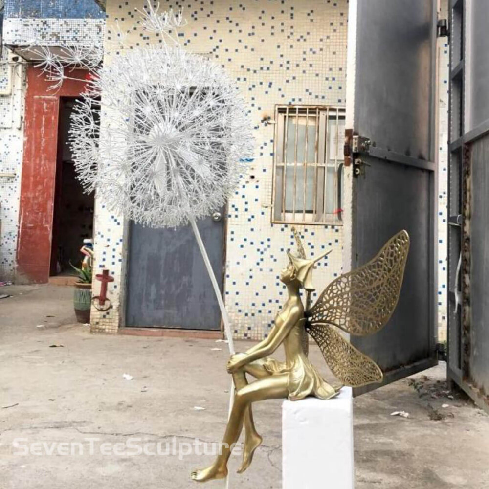 Fairy Dandelion Sculpture - Image 2