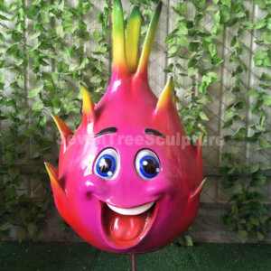 Fiberglass Dragon Fruit Sculpture
