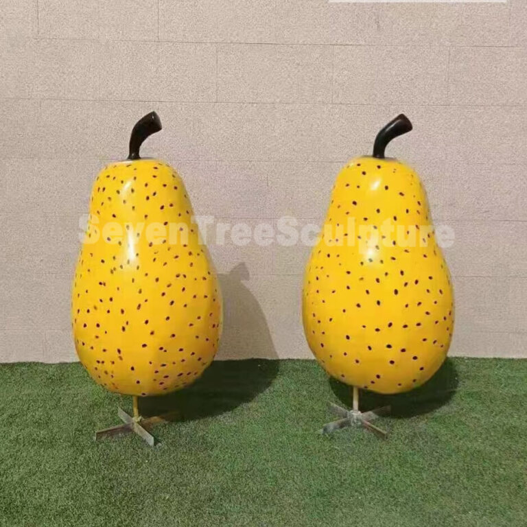 Fiberglass Pear Sculpture SevenTreeSculpture